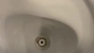 Wanking in City centre public toilets had a big cumshot 