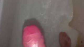 Cumshot in the shower | Uncut dick