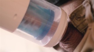 Robot Sex Machine. Robotic Fleshlight. Male blowjob sex toy with voice