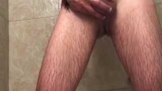 Stroking BWC in the shower