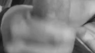 B&W jack off