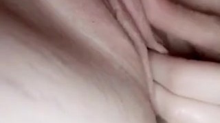 Fingering my pink, juicy pussy 