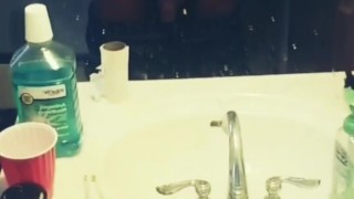 Showing my cock off before work! 