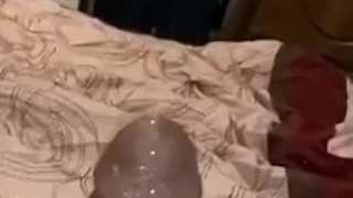 Young Bull Stroking With Verbal Explosive Nut At End 