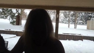 Shibari in the snow!