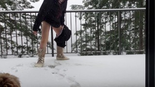 Attempting To Write My Name In The Snow With My Piss