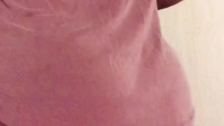 POV Strip tease with a big booty twerk 