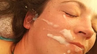 Facial in tent at music festival Gem and Jam