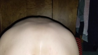 Skinny anal self fisting gaping asshole