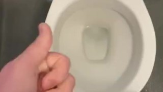 Back at it again in my work toilets with big cumshot 