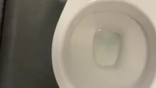 Back at it again in my work toilets with big cumshot 