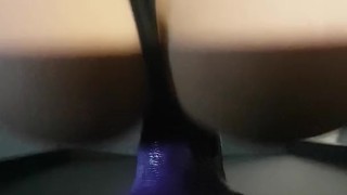 0laying with my purple 8 inch
