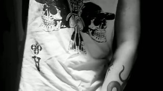 showing huge veiny cock