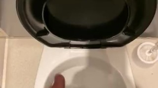 Go really Horny after a workout started to masturbate in gym toilets 