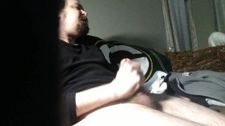 Cumming in my pajamas 