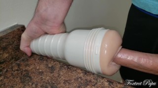 First time fucking a pussy - Stuffed it in and Came so hard - cumshot