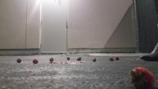 Tall Black Boots Smashing Strawberries - Preview