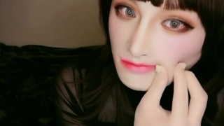 female mask disguise crossdresser transformation mtf 12