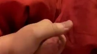I was stressed out I started to wank had amazing cumshot 