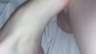 Sexy feet playing with each other