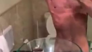 Jacked Black Thug Flexes His Body And BBC