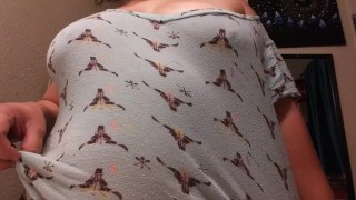Touch yourself while you watch me tease you with my breast 