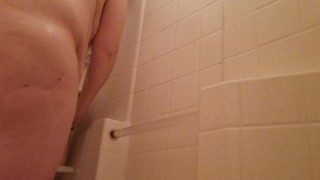 Washing Her Pussy Out and Cumming After Her Date