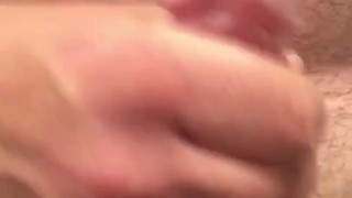 Unloading my cum filled balls before my shower.