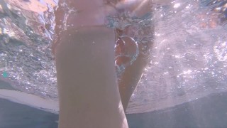 Kate Clover underwater.