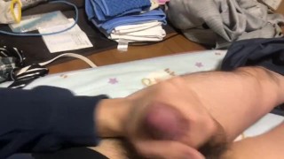 Dancing dick Japanese dick masturbation 日本人 とあるおじさんのオナニーシリーズ①