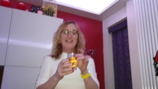 Post op tgirl pissing in a glass and having a sip. Essex girl Lisa