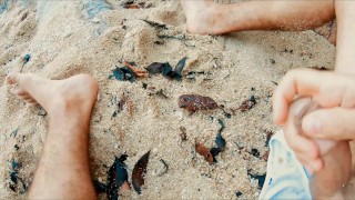 Jerking iff at the beach