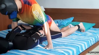 Alpha Dog uses his tied twink on Valentine's Day (raw rough fuck)