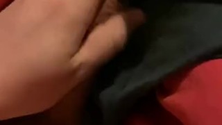 Using my boxers clean up my cumshot 