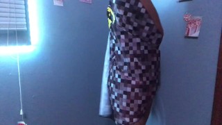 Ebony teen shakes little ass *superhero*