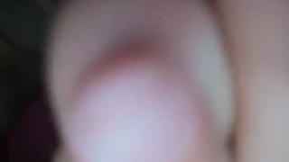 Brunette shows her pussy while masturbating