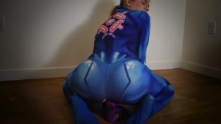 Samus Cosplay Dildo Ride