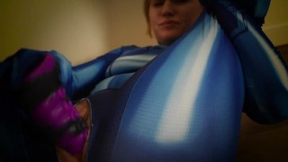 Samus Cosplay Dildo Ride