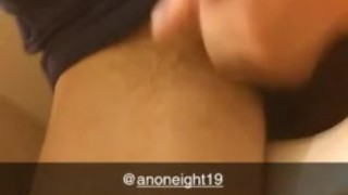 White boy cums for you on snap