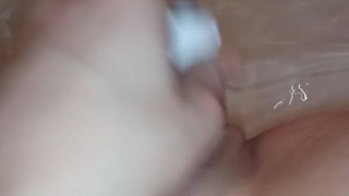 Toying my little pussy before daddy wakes up