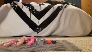 Trying All My Dildos... Smallest to BIGGEST!
