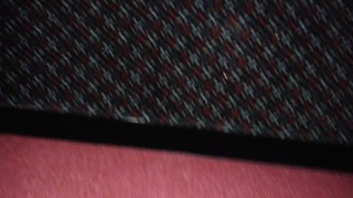 Me cumming on the movie theater wall