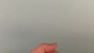 Back at it again wanking at work had big cumshot on the wall 