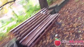 OLD MILF - almost GILF - got PUBLIC park bang in Berlin RUBINA dates66