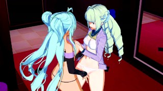 Symphogear - Saint-Germain X Cagliostro Lesbian Hentai