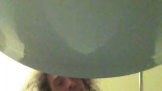 Peeing, Standing Over My Toilet And On My Phone Camera