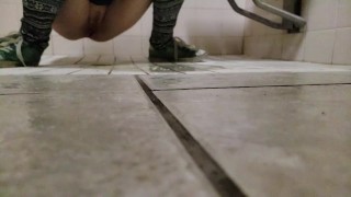 Slow Mo Piss On The Floor from a tiny man's pov
