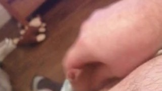 Jerking small dick till I cum