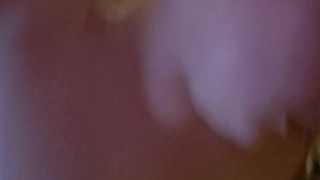 Blonde BBW riding dildo - huge natural tits