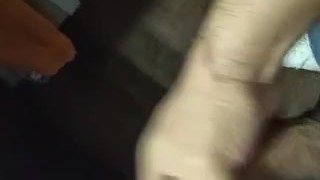 Latín Boy Tatto Masturbating /Chico Latino Masturbándose Interrumpido